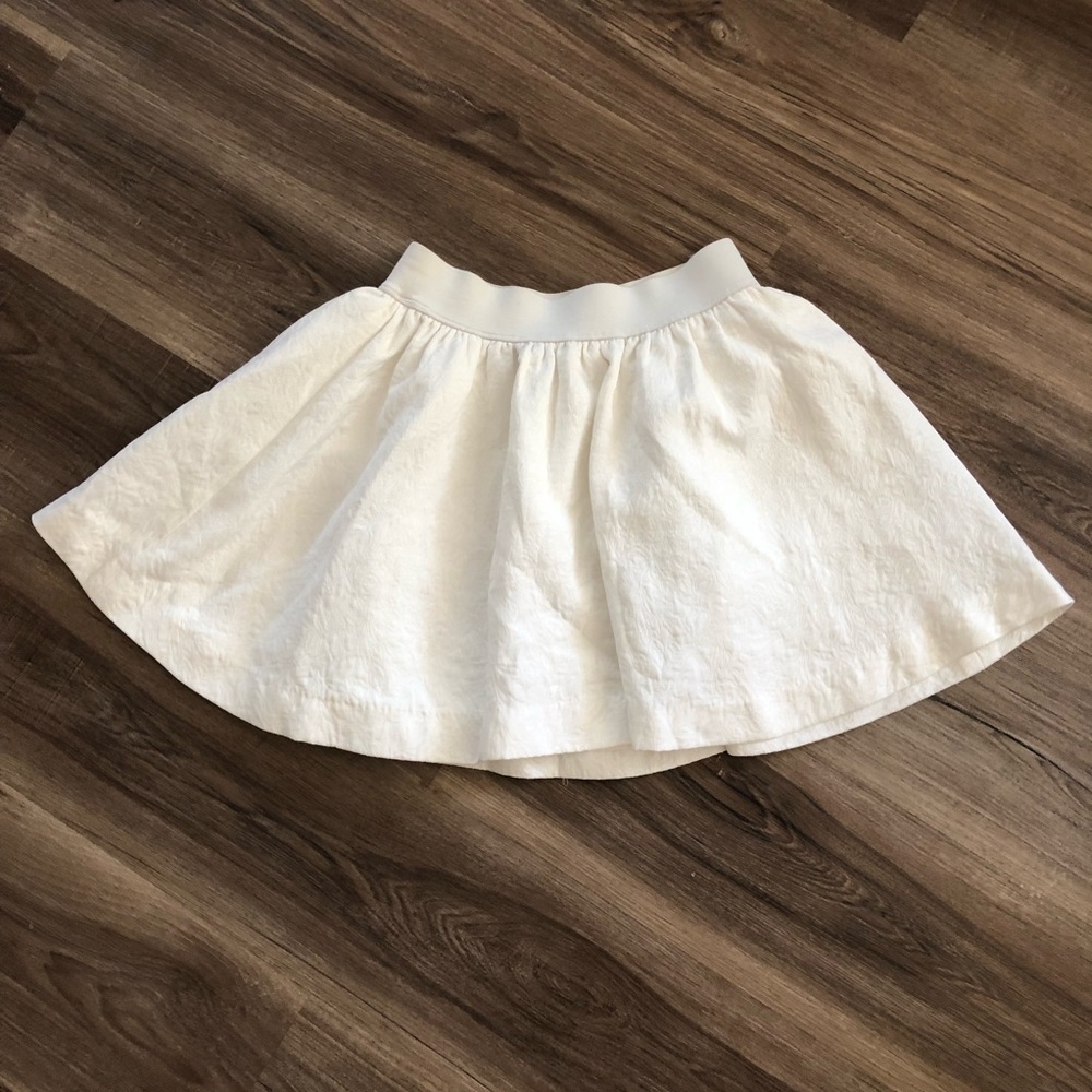 Princess Vera Wang Off White Jacquard Patterned Skirt size Juniors XS